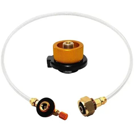 Adaptateur de remplissage pour bouteille de gaz, brûleur pour réchaud de camping, brûleur de randonnée, brûleur extérieur, réservoir de gaz, vanne de raccordement pour fournaise, tuyau tressé, réchaud