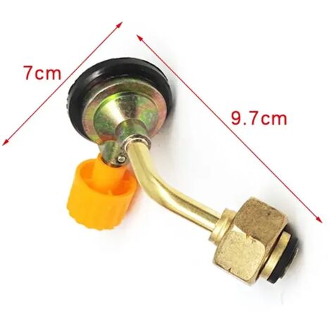 Adaptateur de remplissage pour cartouche de gaz butane (1 pièce) - Compatible avec les réchauds portables de camping et de pique-nique.