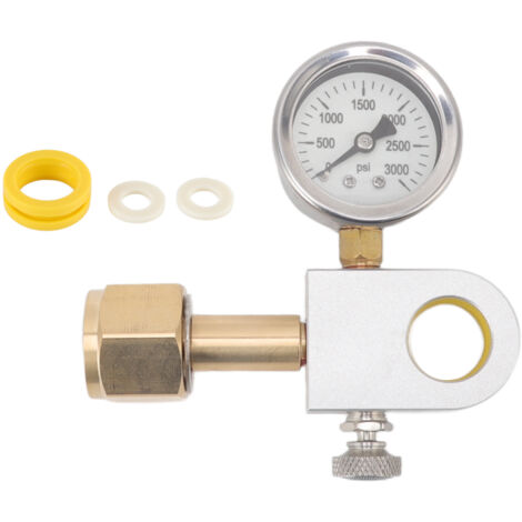 Adaptateur de remplissage rapide pour machine à soda DUO/Terra/Art, avec raccord cuivre CGA320 et manomètre