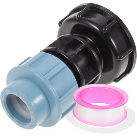 Adaptateur de réservoir avec sortie de 25 mm pour tuyau d'arrosage, robuste et facile à installer