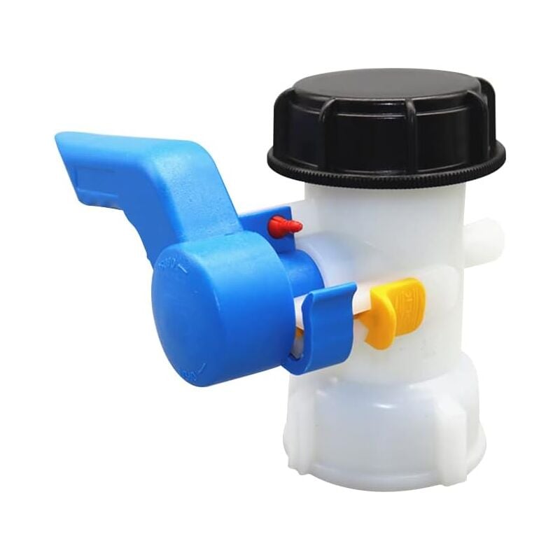 Adaptateur de Réservoir Deau ibc, Vanne Papillon, Robinet Cuve ibc Adaptateur Universel Raccord de Vanne de Remplacement Raccord de Tuyau pour