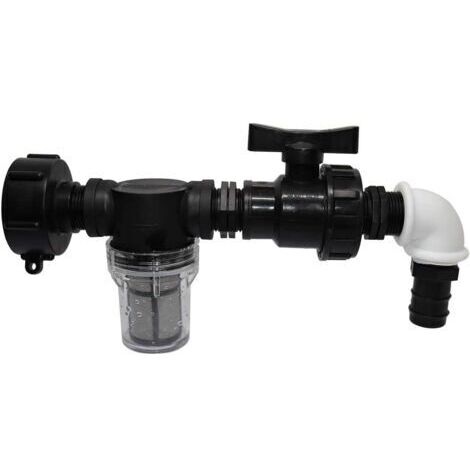 Adaptateur de réservoir IBC avec filtration, adaptateur de tuyau d'arrosage/32 mm