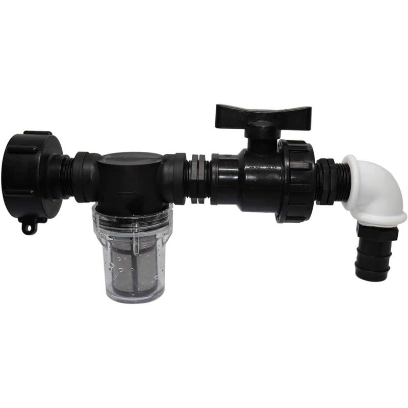 Adaptateur de réservoir ibc avec filtration, adaptateur de tuyau d'arrosage/25 mm