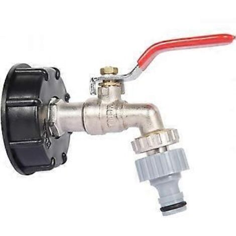 Adaptateur de réservoir IBC S60X6, connecteur de vanne de remplacement, tuyau de 1/2 pouce
