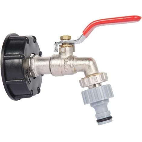 Adaptateur de réservoir IBC S60X6, raccord de vanne de remplacement, tuyau de 1/2 pouce