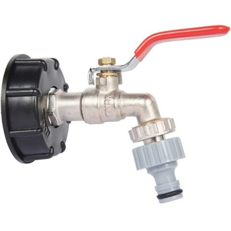 Adaptateur de réservoir IBC S60X6, raccord de vanne de remplacement, tuyau de 1/2 pouce