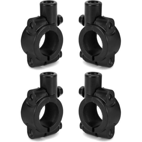 Adaptateur de rétroviseur moto 22 mm (7/8") – Lot de 4 pièces en aluminium, compatible guidon 10 mm, pour moto, vélo tout-terrain, ATV et dirt bike
