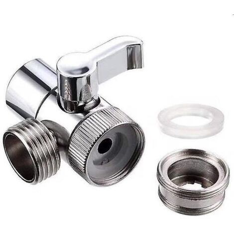 Adaptateur de robinet de cuisine, séparateur d'évier, vanne de dérivation, connecteur de robinet d'eau pour toilettes, bidet, douche, cuisine, 1 pièce