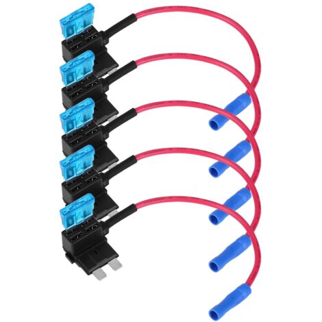 Adaptateur de robinet de fusible automatique de voiture, support de fusibles à lame ATO ATC Standard 5 pièces