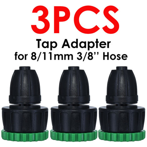 Adaptateur de robinet de jardin, séparateur 1/2 &quot3/4&quot à 4/7mm 8/11mm 16mm, connecteurs de tuyau d&39arrosage goutte à goutte femelle,SPL11-175-3PCS