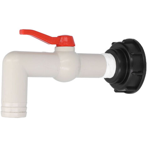 Adaptateur de Robinet IBC à 90°, Raccord de Tuyau d'Arrosage 32mm, Accessoire de Plomberie Extérieure