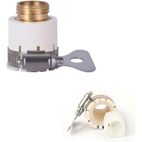 Adaptateur de robinet pour raccorder des robinets d'un diamètre de 15 à 20 mm, 2 pièces
