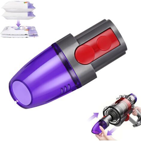 Adaptateur de Sac Sous Vide, Accessoires pour Dyson Aspirateurs Tête D'aspiration pour Sacs D'aspirateur Maximale de 26 mm Compatible avec Dyson V7, V8, V10, V11, V15, Gen5