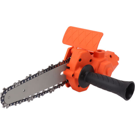 Adaptateur de Scie à Chaîne pour Perceuse, Tête de Conversion Électrique sans Fil 6 Pouces Orange