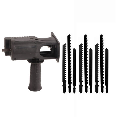 Adaptateur de scie alternative, perceuse électrique en acier et plastique incisive pour la coupe du bois