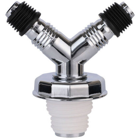 Adaptateur de siphon de sol en PVC, universel, pour cuisine, salle de bain, machine à laver, facile à installer, argenté, 1 paquet