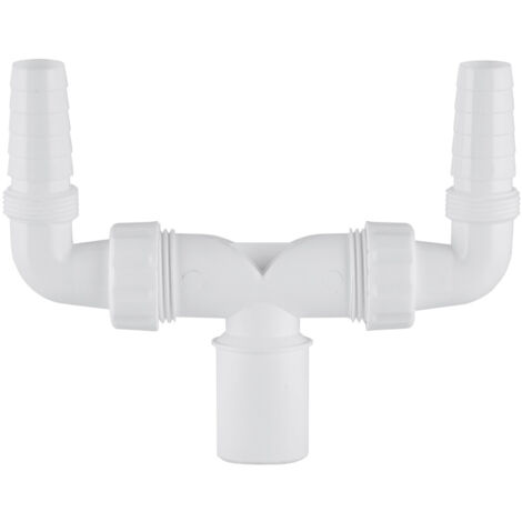 ADAPTATEUR DE SIPHON DOUBLE MACHINE À LAVER SÈCHE-LINGE DRAIN AGD