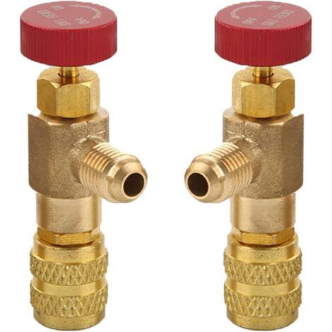 Adaptateur de soupape de sécurité pour liquide de climatisation, compatible avec les réfrigérants R410a et R22