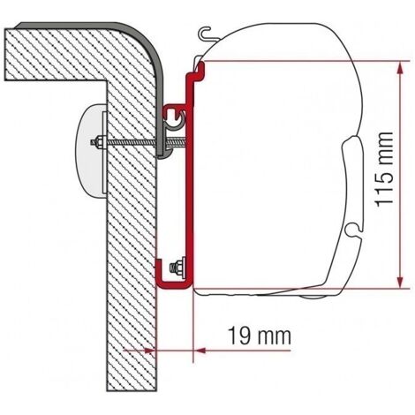 Adaptateur de stores FIAMMA F45 / F70 pour  Rapido série 9
