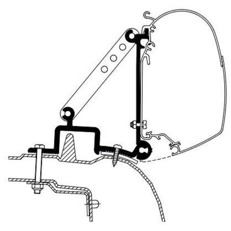 Adaptateur De Stores Renault Master 98 à 2010 - Thule
