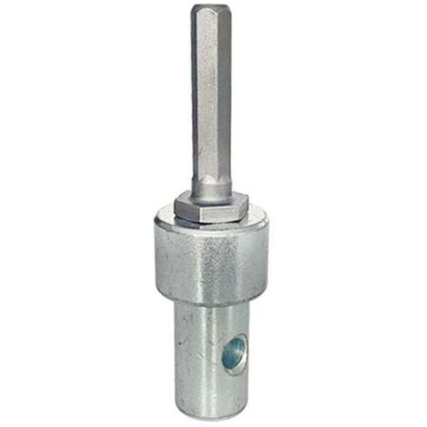 Adaptateur de tarière de qualité supérieure. Tarière professionnelle. Adaptateur pour maçonnerie métallique. Adaptateur pour foret hexagonal.