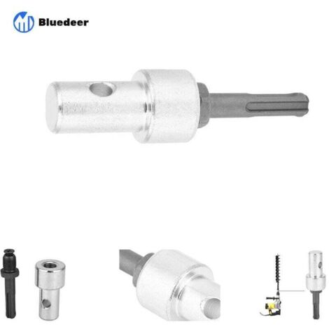 Adaptateur de Tarière en Métal – Outil Professionnel pour Perçage de Sol et Maçonnerie