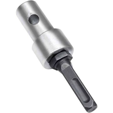 Adaptateur de tarière jardin pour perceuse sans fil SDS Plus – compatible marteau perforateur rotatif, 2 emplacements, acier trempé