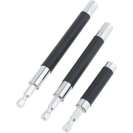 Adaptateur de tige d'extension pour porte-embout de tournevis magnétique rétractable monobloc et adaptateur de tige de guidage pour foret