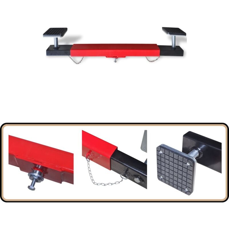 Adaptateur de traverse 2 tonnes Rouge - Adaptateur De Traverse - Outil De Garage - Cric Automobile - Outils Mécaniques - Levage Voiture