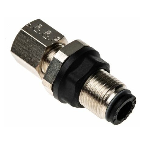 Adaptateur de traversée de cloison Legris LF3000 vers Enfichable 6 mm Enfichable 6 mm ( Prix pour Paquet de 5 )