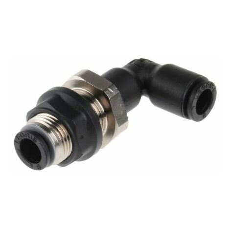 Adaptateur de traversée de cloison Legris LF3000 vers Enfichable 6 mm Enfichable 6 mm ( Prix pour Paquet de 5 )