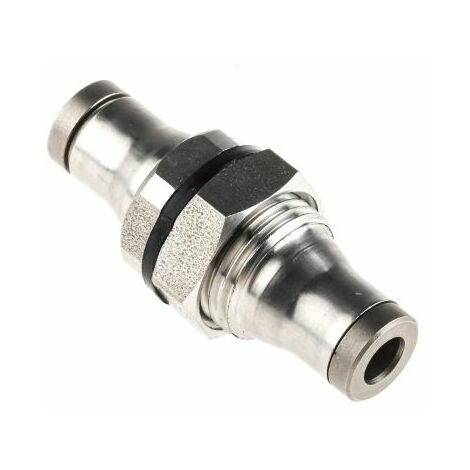 Adaptateur de traversée de cloison Legris LF3800 vers Enfichable 4 mm Enfichable 4 mm ( Prix pour 1 )