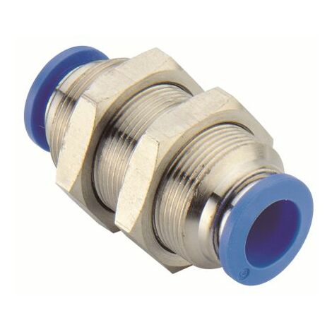 Adaptateur de traversée de cloison RS PRO PMM 1 x 6 mm Push-in, entrée 1 x ( Prix pour 1 )