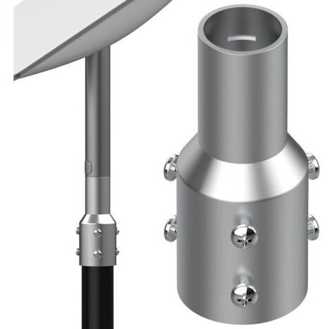Adaptateur de tube d'antenne Starlink, conçu spécifiquement pour les antennes satellites Starlink de deuxième génération, connecteur de conversion de tube adaptateur de 2 pouces, adapté aux mâts d'ant
