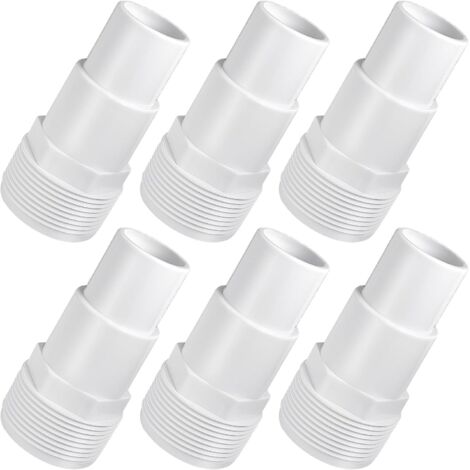 Adaptateur de tuyau combiné SPX1091Z4 - Connecteur de tuyau de pompe de piscine universel 1 1/4"-1 1/2" pour filtre de la série professionnelle S140T. S144T (6 pièces)