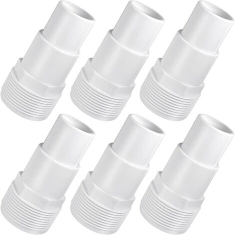 Adaptateur de tuyau combiné SPX1091Z4 - Connecteur de tuyau de pompe de piscine universel 1 1/4"-1 1/2" pour filtre de la série professionnelle S140T. S144T (6 pièces)