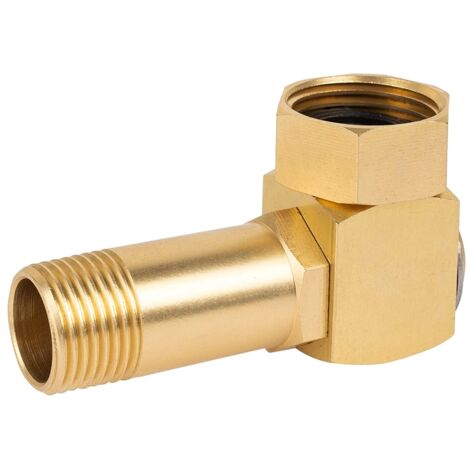 Adaptateur de tuyau d'arrosage haute performance en laiton, pièce de rechange pour enrouleur de tuyau pivotant - Raccords 1 pouce GHT à 0,8 pouce
