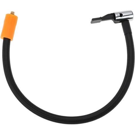 Adaptateur de Tuyau de Gonflage de Pneu M6 pour Mandrin à Pince pour Buse de Pneu Voiture Moto Vélo Connecteur de Tuyau de Pompe à Air(40cm)