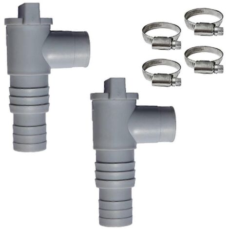 Adaptateur de tuyau de piscine en PVC 32 mm, vanne à piston marche/arrêt pour piscine