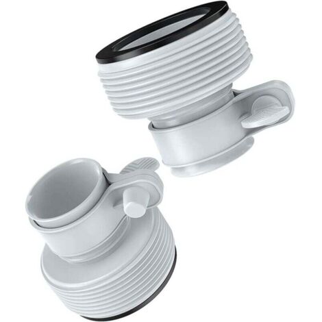 Adaptateur de tuyau de piscine pour pompes à eau de mer, pour piscines de 1,5" à 1,25", 2 pièces