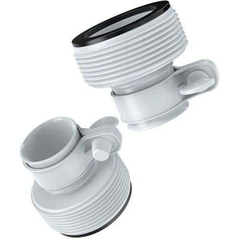 Adaptateur de tuyau de piscine pour pompes à eau de mer, pour piscines de 1,5" à 1,25", 2 pièces