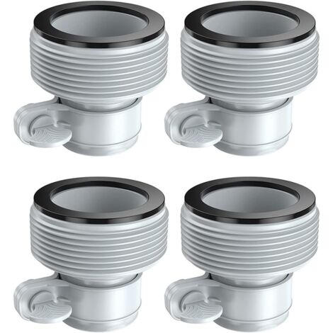 Adaptateur de tuyau de piscine pour pompes à eau de mer, pour piscines de 1,5" à 1,25", 4 pièces