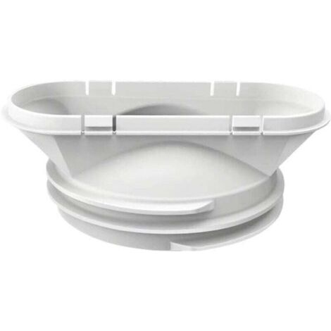 Adaptateur de Tuyau D'Échappement de Climatiseur Connecteur de Fenêtre pour Climatiseur Portable Compatible avec Tuyaux de 5,9 pouces/5 pouces ABS Connecteur de Port d'Échappement de Climatiseur