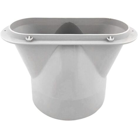 Adaptateur de Tuyau d'échappement pour Tuyau de climatisation Portable, Interface de Bouche Plate (13 cm)