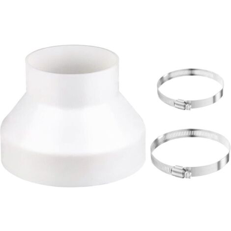 Adaptateur De Tuyau D'évacuation De 150 Mm À 100 Mm, Avec 2 Colliers De Serrage De 150 Mm, 100 Mm, Réducteur De 150 À 100 Mm Pour Ventilateur De Tuyau, Tuyau D'évacuation D'air 100 Mm 150 Mm