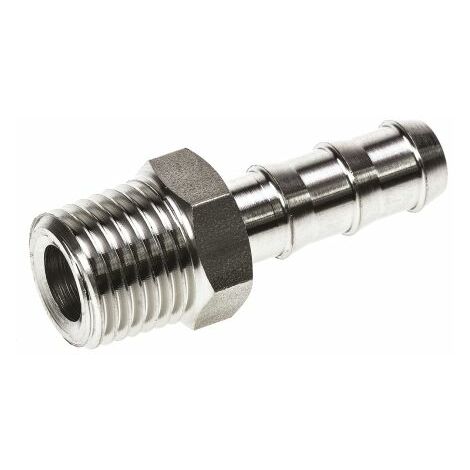 Adaptateur de tuyau d'évacuation Droit Legris R (conique) Mâle 1/4pouce - Mâle ( Prix pour 1 )
