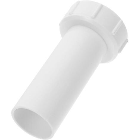 Adaptateur de Tuyau D'évacuation en Polypropylène 1-1/4 Filetage vers 32 Mm Droit pour Évier, Raccord Étanche sous Accessoire Plomberie Solide Cuisine et Salle Bain -