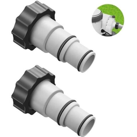Adaptateur de Tuyau - Intex - 2 Pièces - Anti-corrosion - 58,3 mm - Compatible 1,5 et 1,25 pouces
