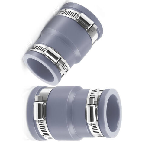 Adaptateur de tuyau pour aspirateur de piscine avec colliers de serrage en acier inoxydable, raccord d'aspiration pour accessoires de piscine hors sol