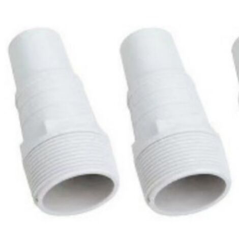 Adaptateur de tuyau pour pompe de filtration avec vanne à 3 voies à filetage externe 1-1/2" et 1-1/4" pour accessoires de piscine